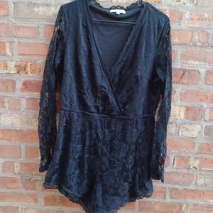 Black lace romper 16/18